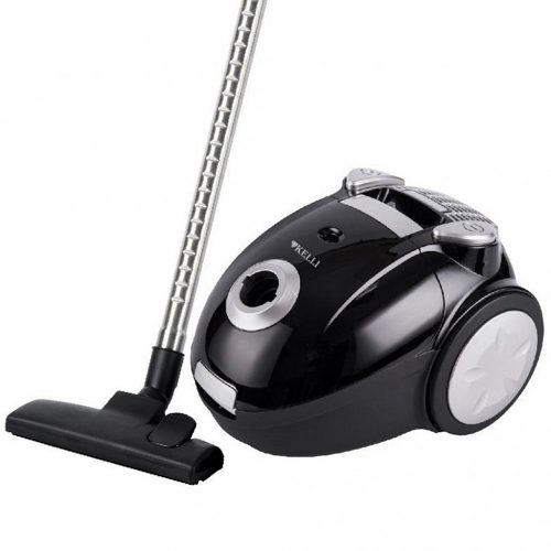 Пылесос "Kelli", пылесборник: мешок 2л, 2 дополнительные насадки, 5-ти ступенчатая система фильтрации, металлическая телескопическая трубка, индикатор заполнения пылесборника, вертикальная парковка, ножной переключатель вкл/выкл, сетевой шнур: 4м, ат